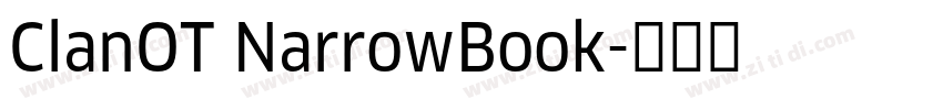 ClanOT NarrowBook字体转换